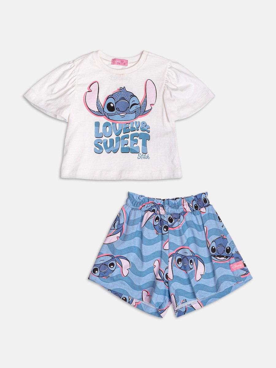 Conjunto do Stitch com Strass