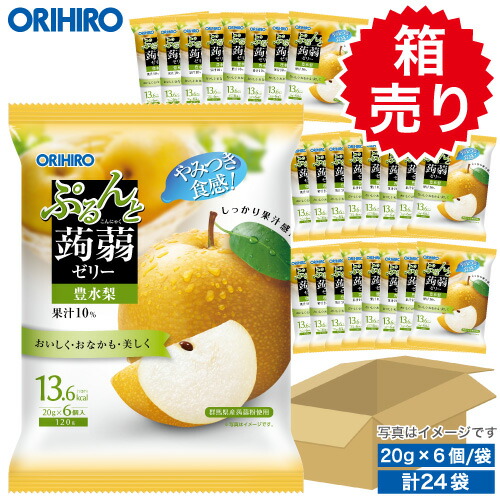 楽天市場】箱売り 1袋あたり108円 オリヒロ ぷるんと蒟蒻ゼリーパウチ
