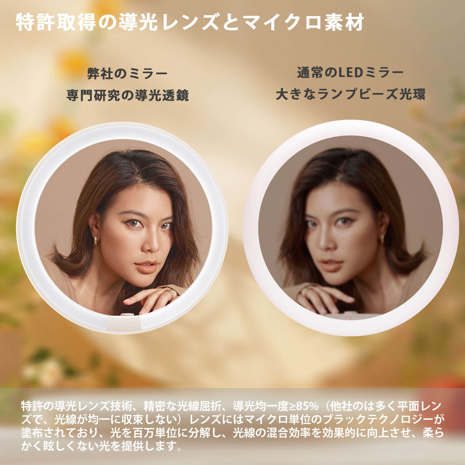 楽天市場】【時間限定ポイント20倍！1年間保証】AMIRO女優ミラー