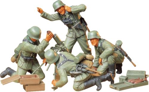 タミヤ 1/35 ミリタリーミニチュア No.193 ドイツ 歩兵 迫撃砲チーム