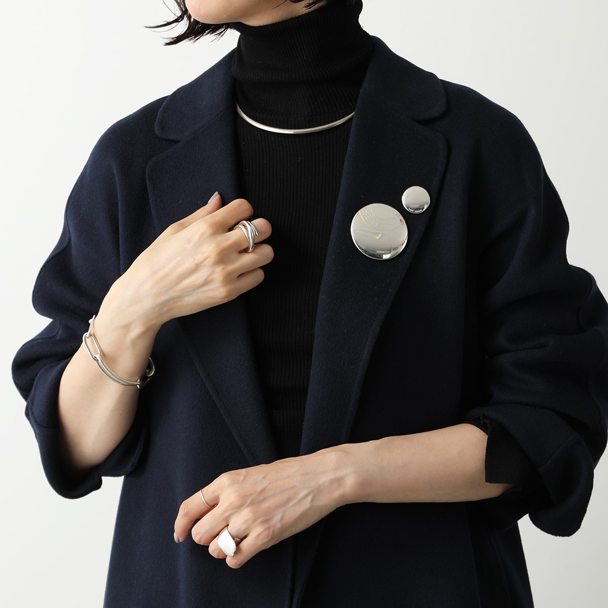 楽天市場】HERMES エルメス ブローチ BROCHE BADGE PM レディース