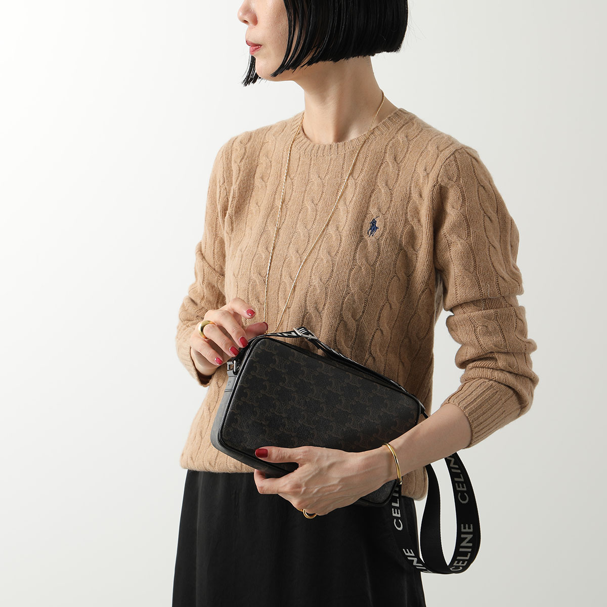 楽天市場】CELINE セリーヌ ショルダーバッグ Horizontal Messenger