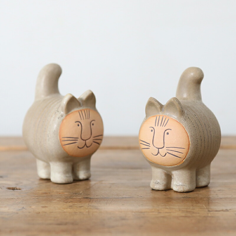 楽天市場】Lisa LarsonCat リサラーソン ディエチキャット グレイ