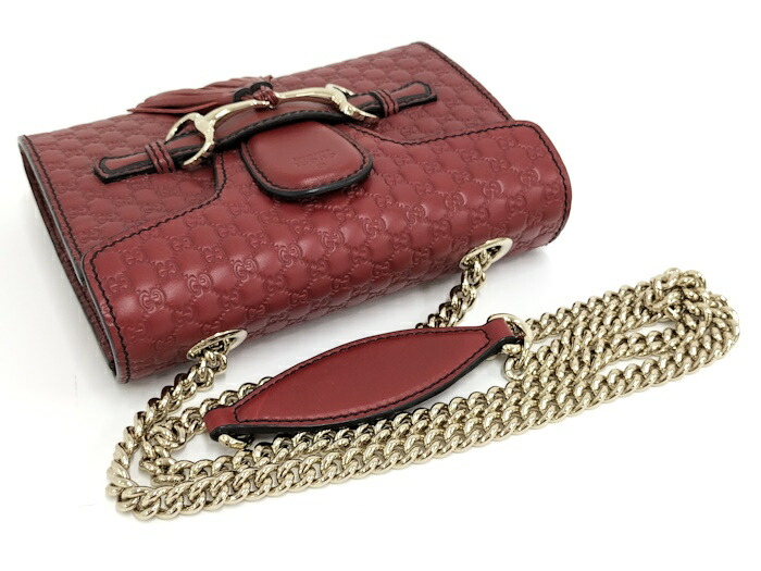 楽天市場】【中古】GUCCI エミリー チェーン ショルダーバッグ
