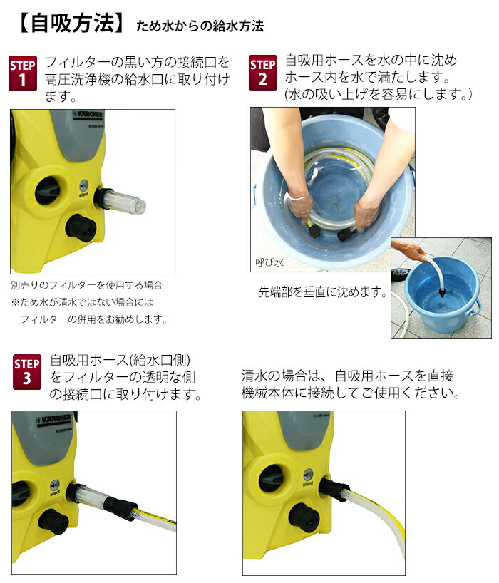 楽天市場】【公式】自吸用ホース 高圧洗浄機用 : ケルヒャー公式 楽天