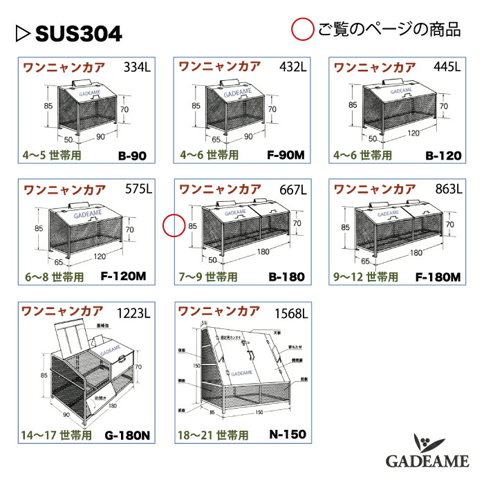 楽天市場】オールステンレス製ゴミ収納ボックス ワンニャンカア B-180