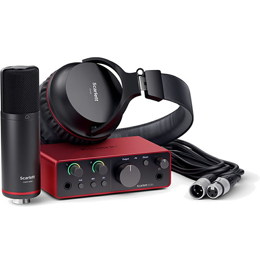 楽天市場】Focusrite フォーカスライト Scarlett Solo StudioPack