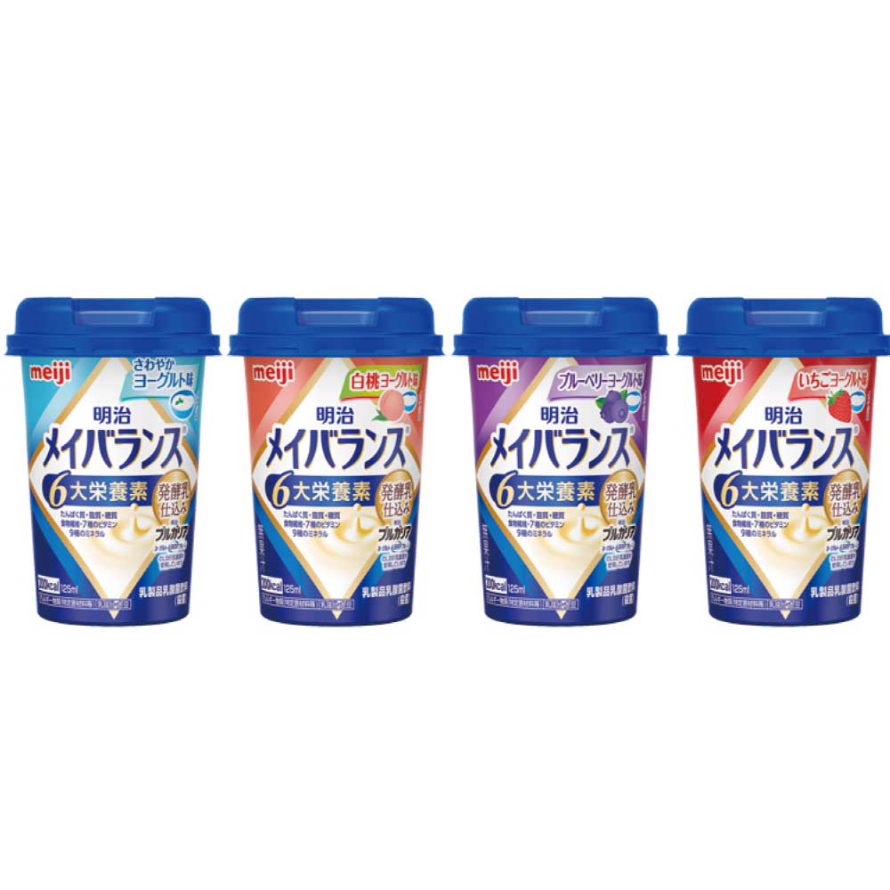 楽天市場】明治 メイバランスMiniカップ 発酵乳仕込み アソートBOX 24