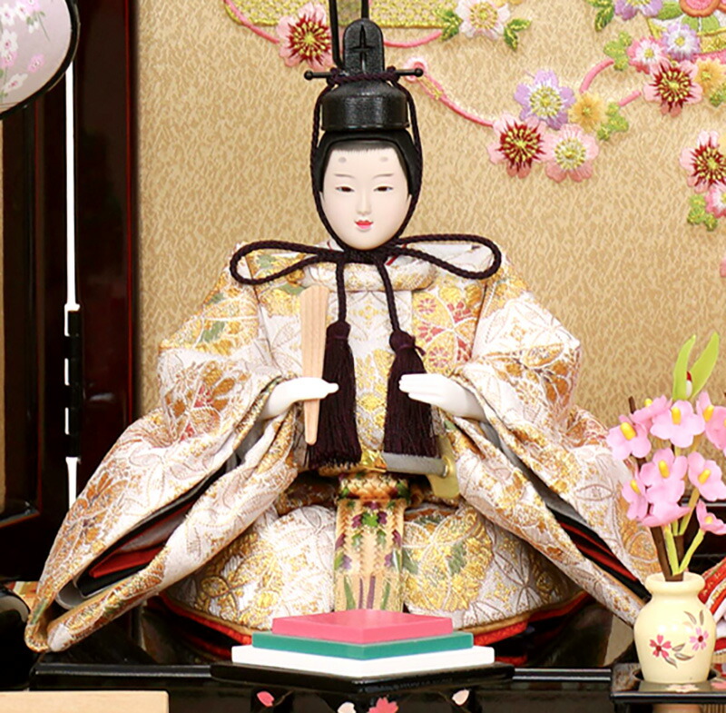 楽天市場】雛人形 ひな人形 雛 コンパクト 収納飾り 親王飾り 雅泉作