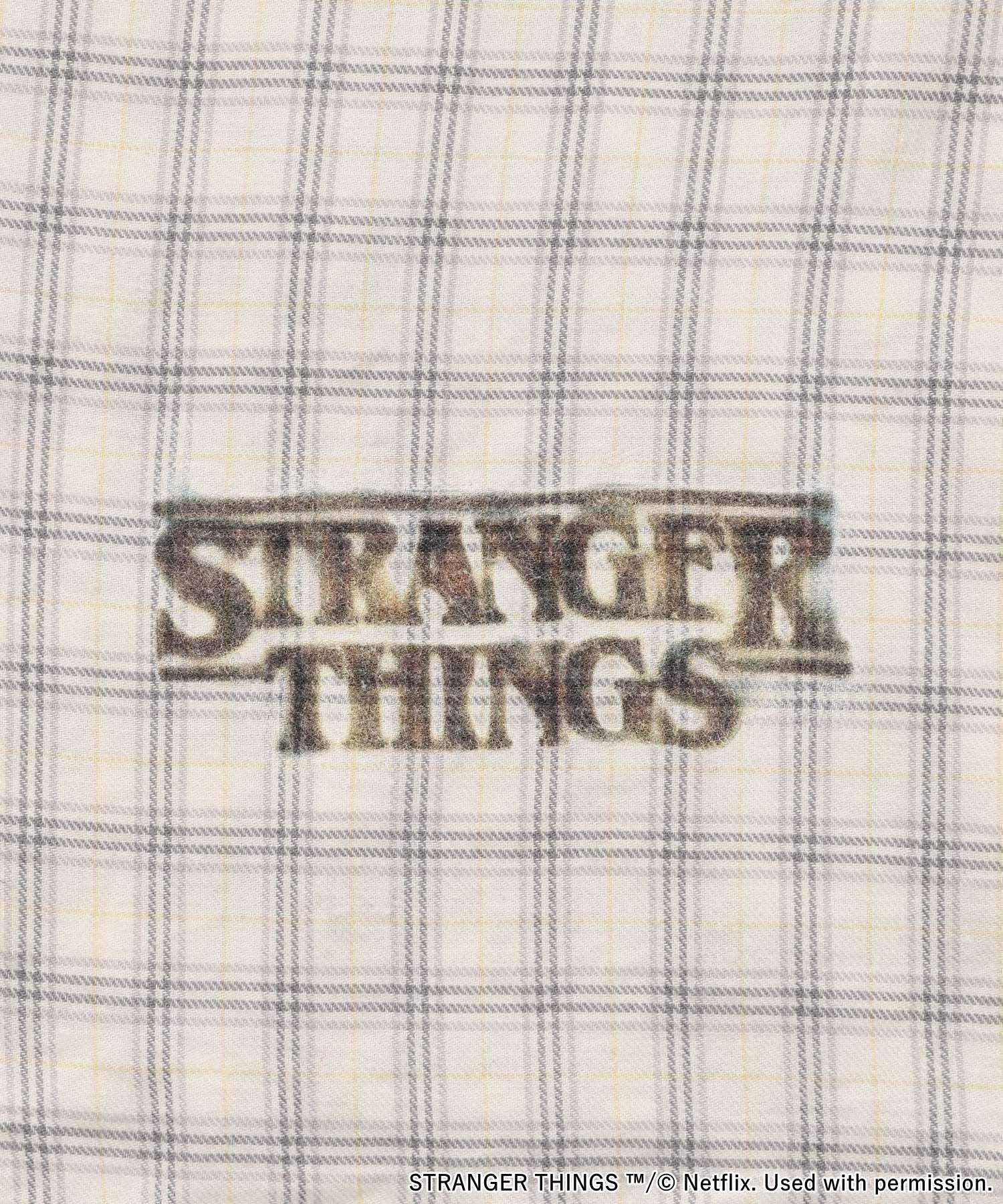 niko and ｜【STRANGER THINGS】コラボ チェックフードシャツ