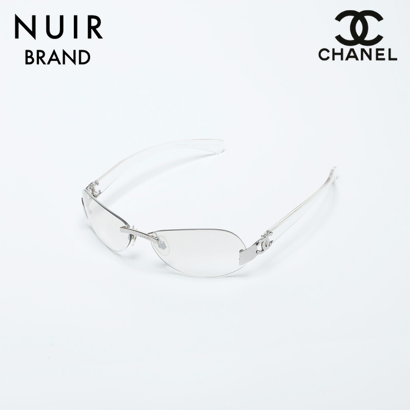 楽天市場】シャネル CHANEL リムレス フレームレス クリア ココマーク