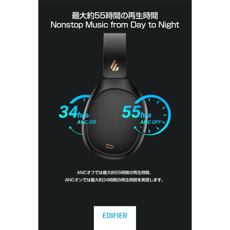 楽天市場】（在庫限り）Edifier WH950NB ワイヤレスノイズキャンセ