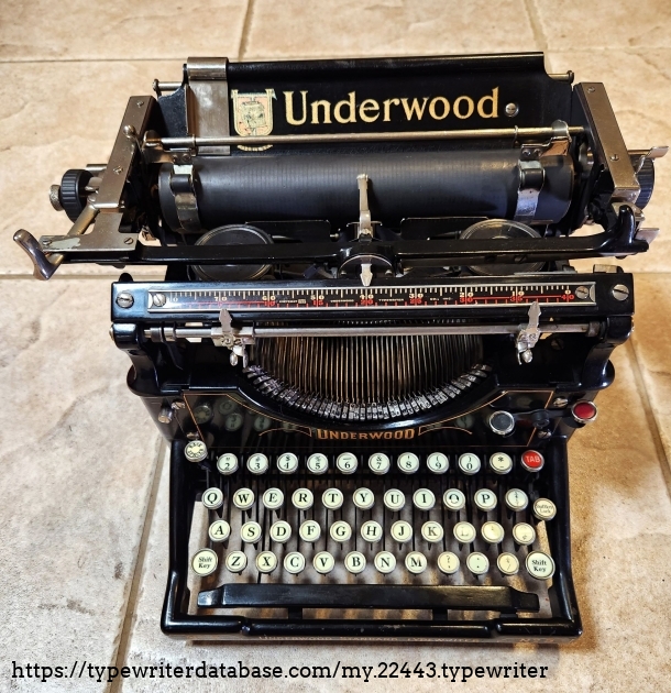 1917 Underwood 5 on the Typewriter Database
