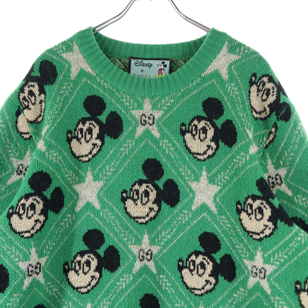 GUCCI(グッチ) ×Disney Mickey Mouse Pattern Crewneck Knitted