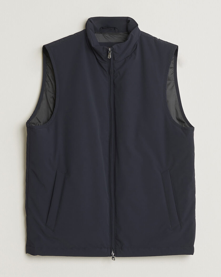 RLX Ralph Lauren Performance Wool Vest Polo Black at CareOfCarl.com