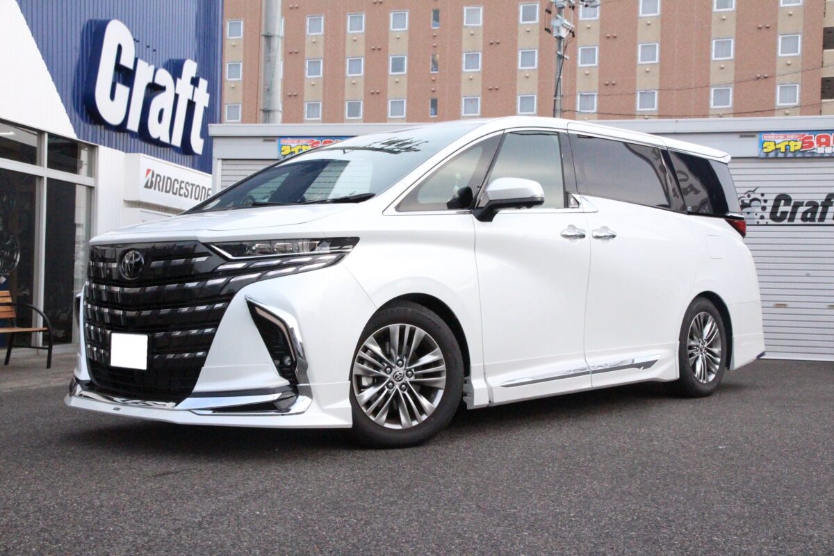 話題の【40系アルファード】にダウンスプリング タナベ NF210を装着