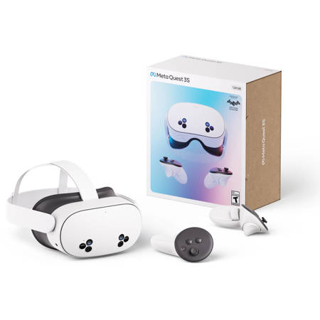 Meta Quest 3S 128GB Advanced AIO VR Headset w/Controllers with 3