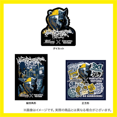 MAN WITH A MISSION × SUNROCKERS SHIBUYA フェイスタオル｜サン