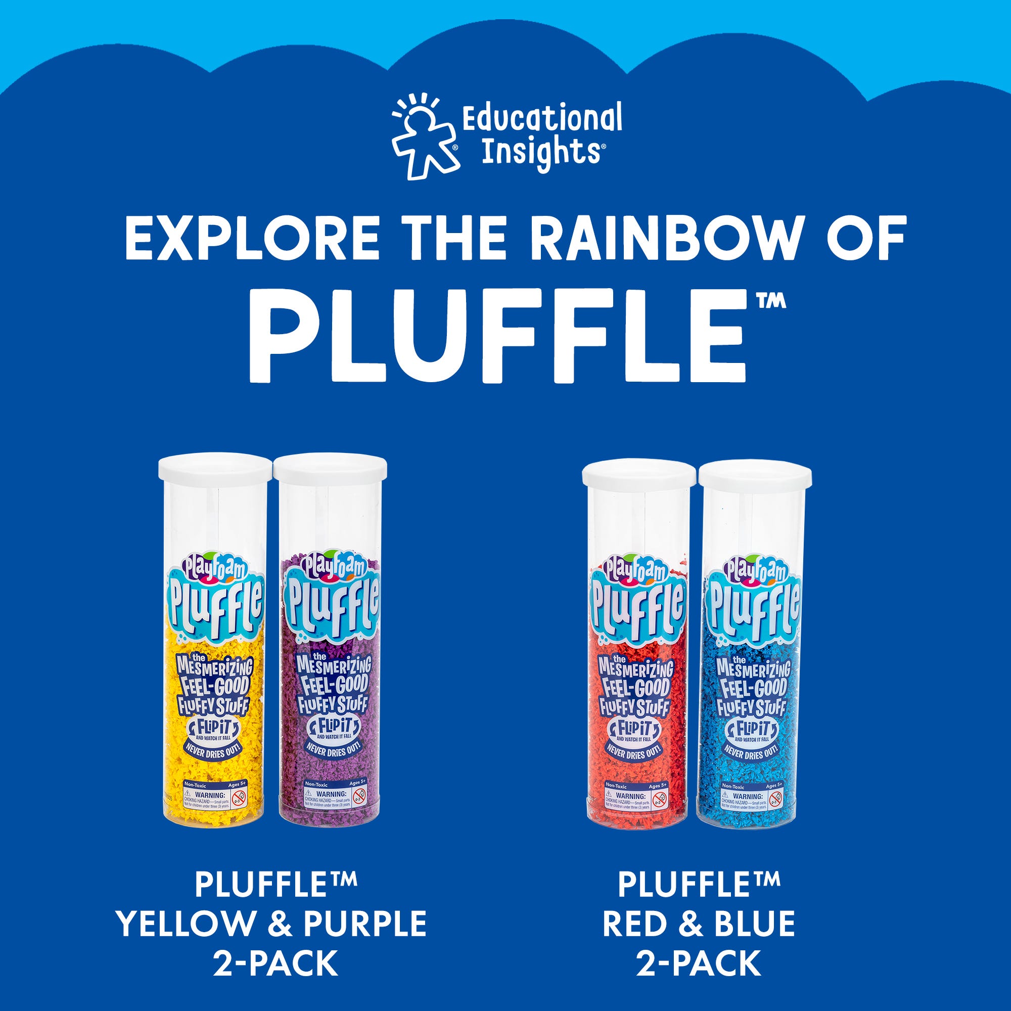Playfoam Pluffle Pink & Green 2-Pack