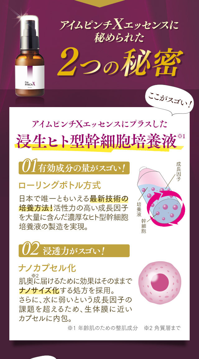 アイムピンチXエッセンス｜肌のピンチを救うピンチ肌化粧品 I'm PINCH