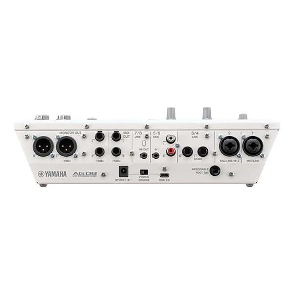 YAMAHA AG08 W(ホワイト)(ヤマハ)(USBミキサー)(配信用