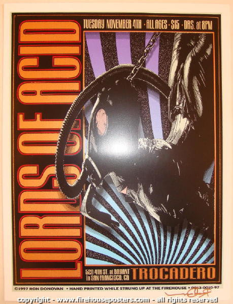 1997 Lords of Acid - San Francisco Silkscreen Concert Poster by
