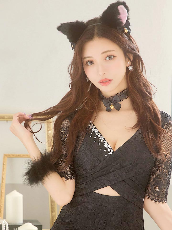 SALE!!】【即日発送】【ハロウィン】 ブラックレースキャット
