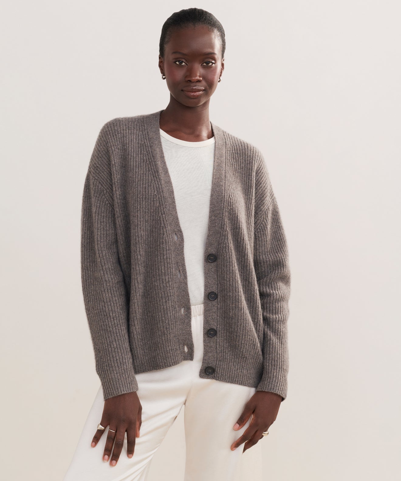 Women's Cropped Cashmere Cocoon Shadow | Jenni Kayne