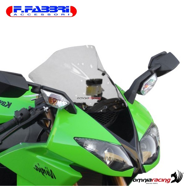 Fabbri Double Bubble Fume Windshield for Kawasaki Zx6r 2009 2016