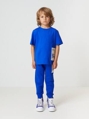 EKD cotton jersey sweatpants in blue - Burberry Kids | Mytheresa