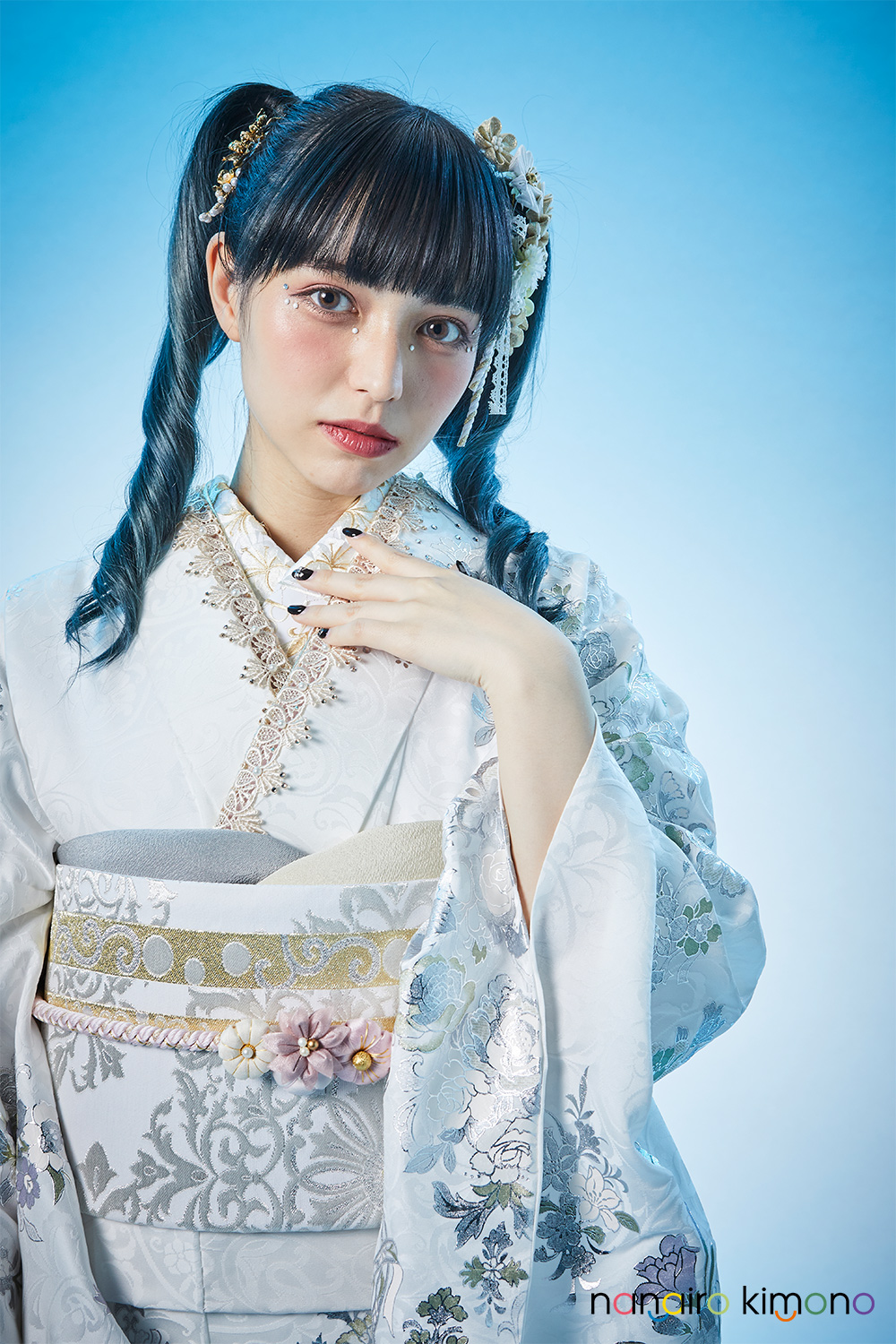 ナナイロキモノWEBショップ / 振袖フルセット｜白色・シルバー色
