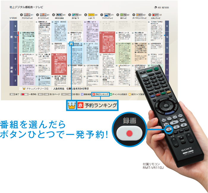 BDZ-ZW1000/BDZ-ZW500 | ブルーレイディスクレコーダー | ソニー