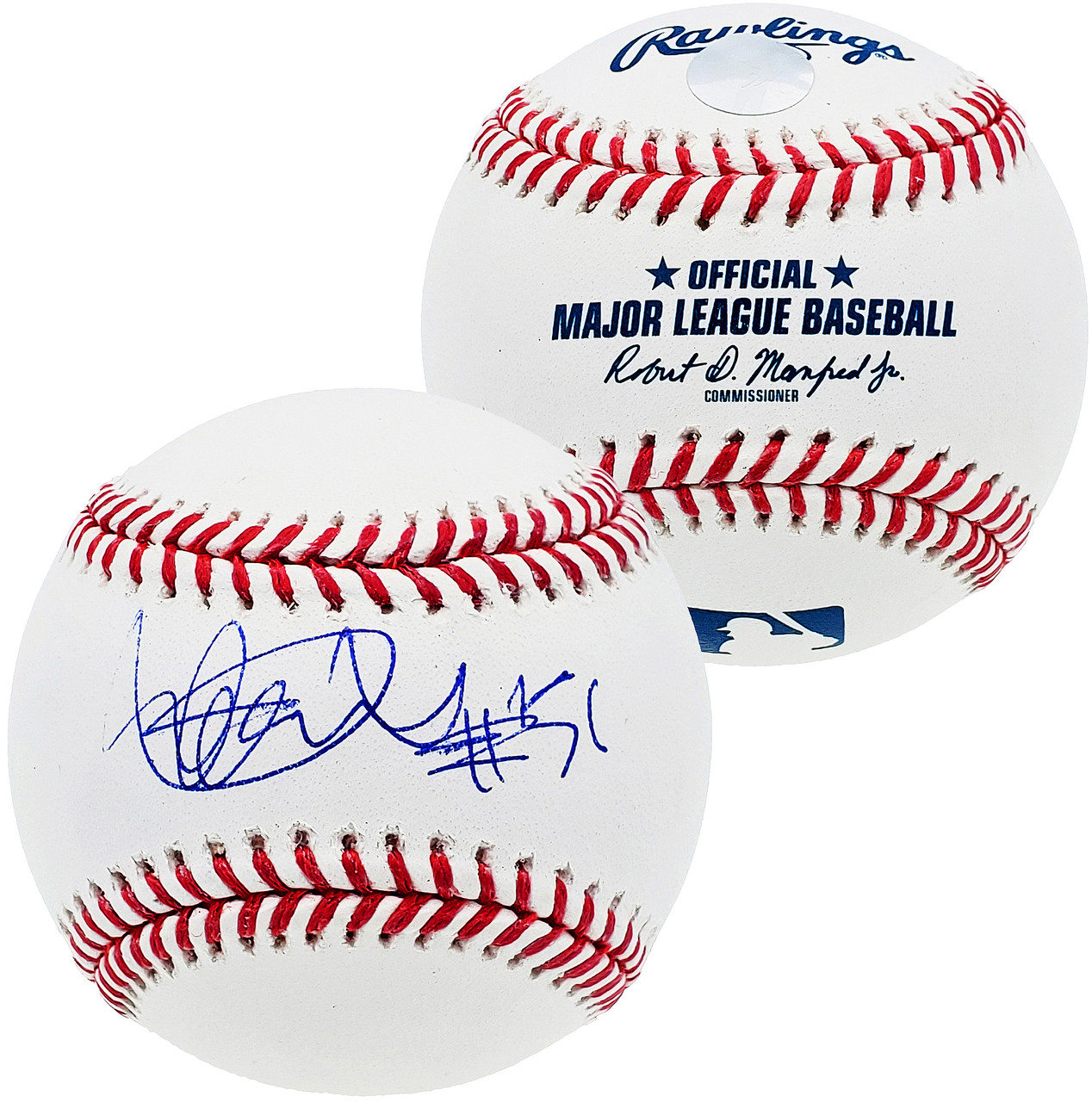 イチロー直筆サイン#51背番号書き込み入りMLB公式ボール イチロー証明
