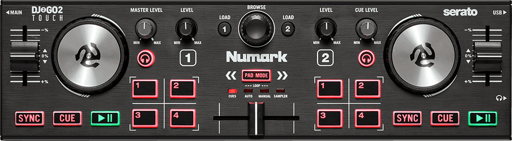 Numark DJ2GO2 Touch Usb dj controller