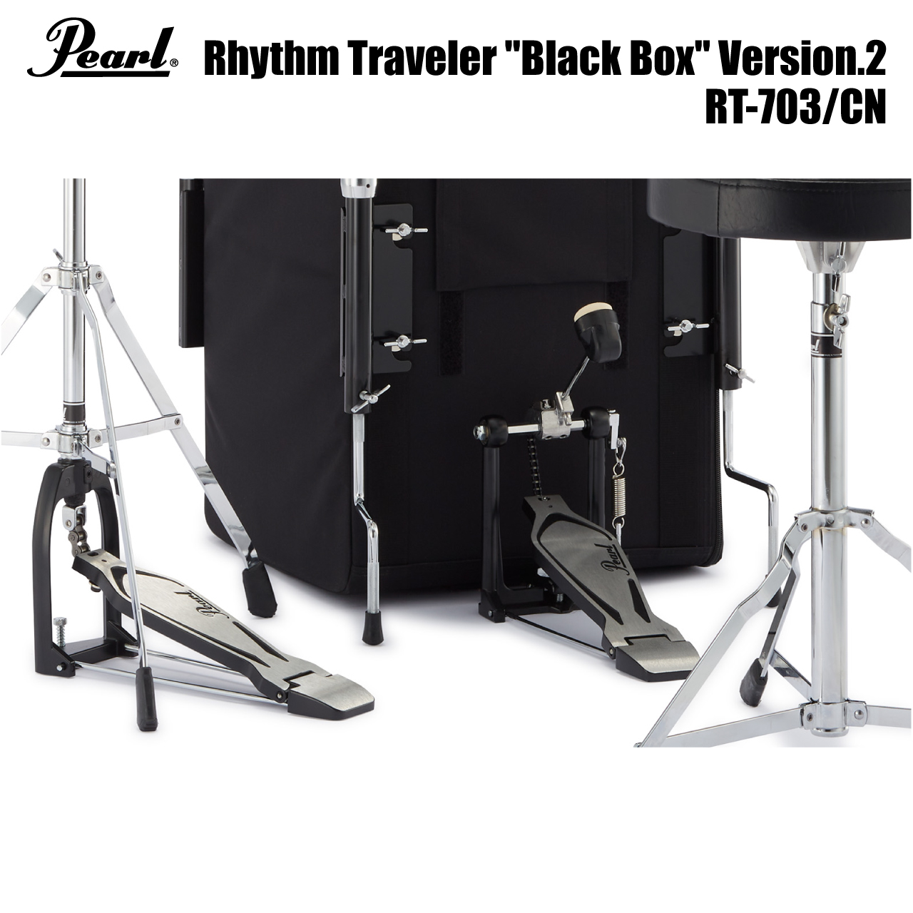 Pearl パール Rhythm Traveler Black Box Ver2 RT-703/CN ドラムセット