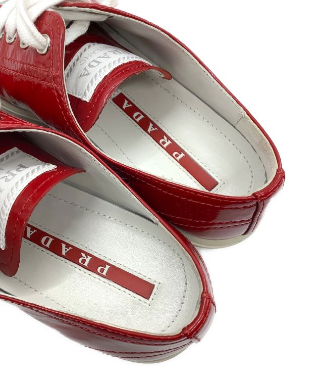 中古・古着通販】PRADA (プラダ) エナメルシューズ レッド サイズ:SIZE