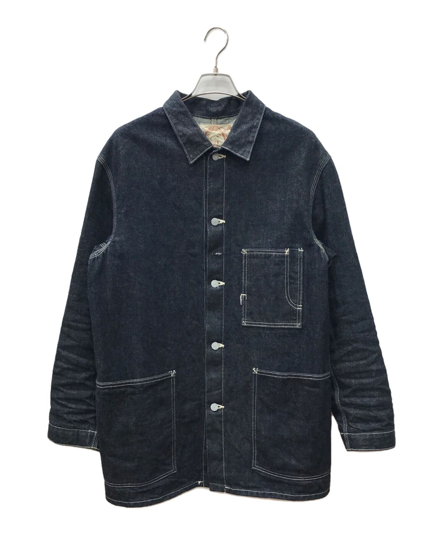 中古・古着通販】EVISU (エビス) デニムカバーオール インディゴ