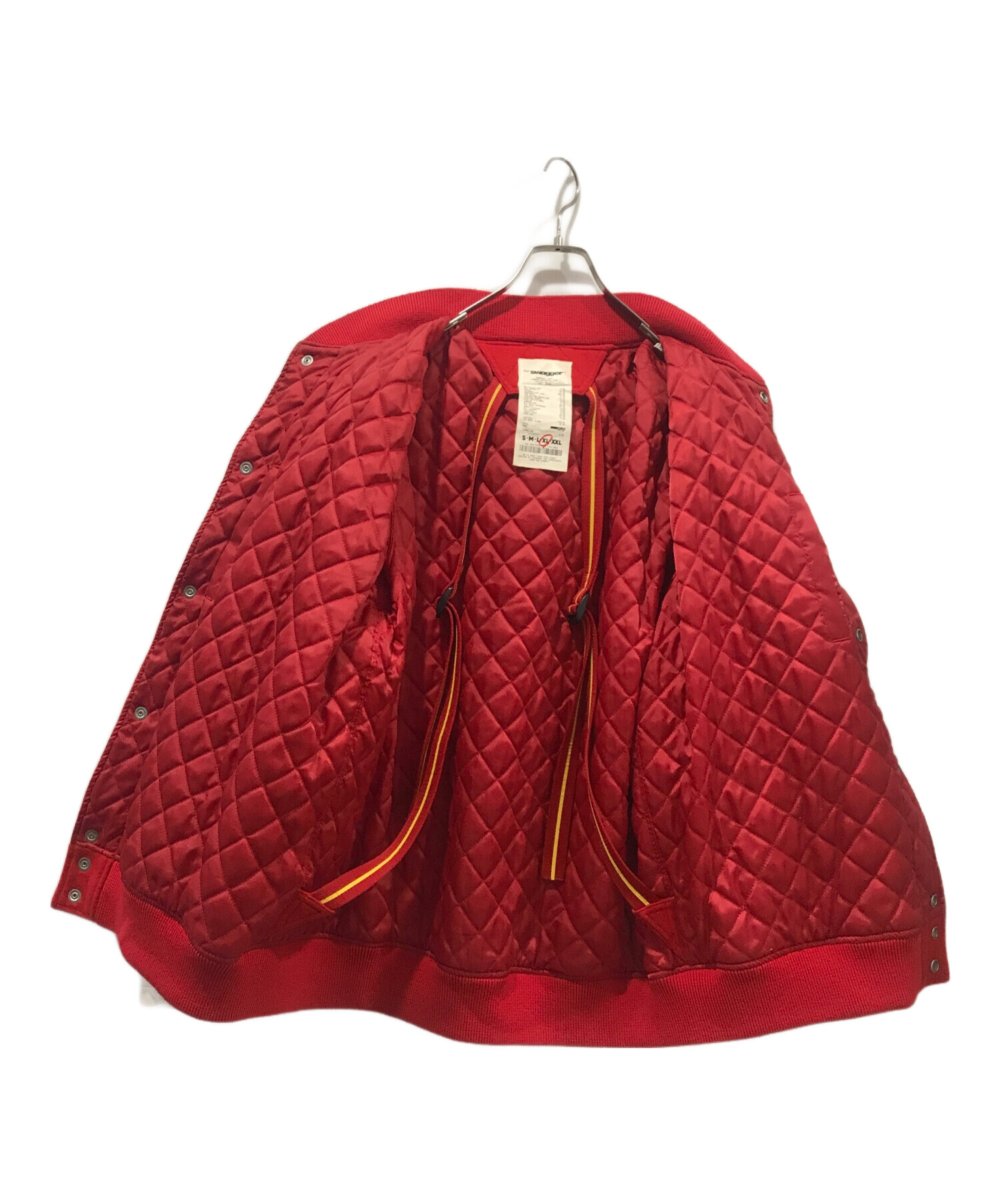 中古・古着通販】SWAGGER (スワッガー) スタジャン レッド サイズ:XL