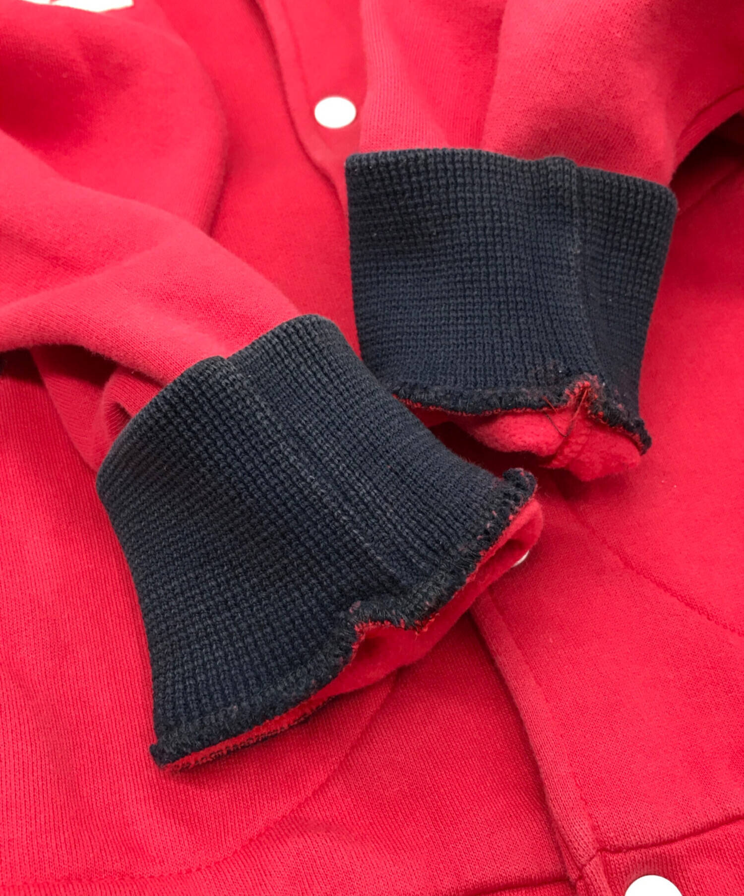 中古・古着通販】MAISON KITSUNE (メゾンキツネ) スタジャン レッド