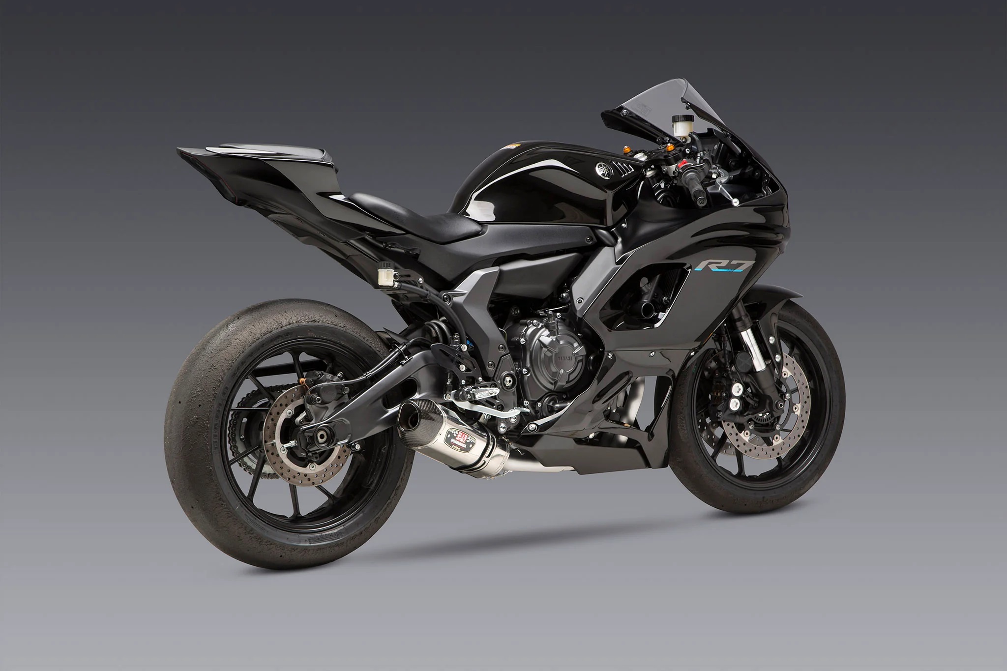 Yoshimura racing exhaust system with R-77 Stainless Steel silencer