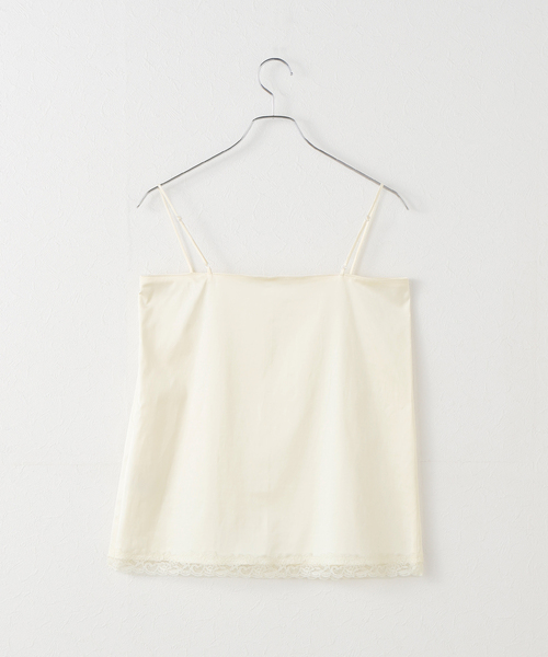 plage（プラージュ） キャミソール layered lace satin キャミソール