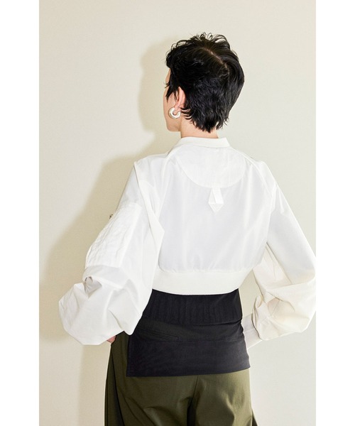 OMMO（オーエムエムオー） MA-1 DOCKING SHORT TOPS レディース