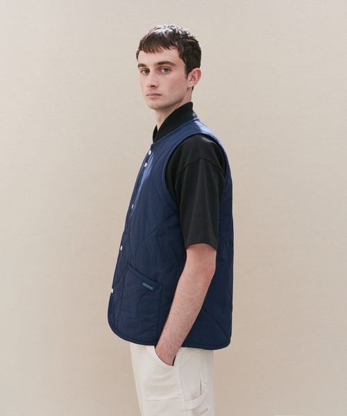 LAVENHAM（ラベンハム） ベスト ジレ Stud Front Bomber Gilet Mens