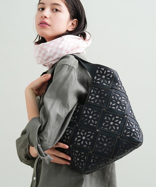 genten（ゲンテン） トートバッグ サステナブルカットワーク トート