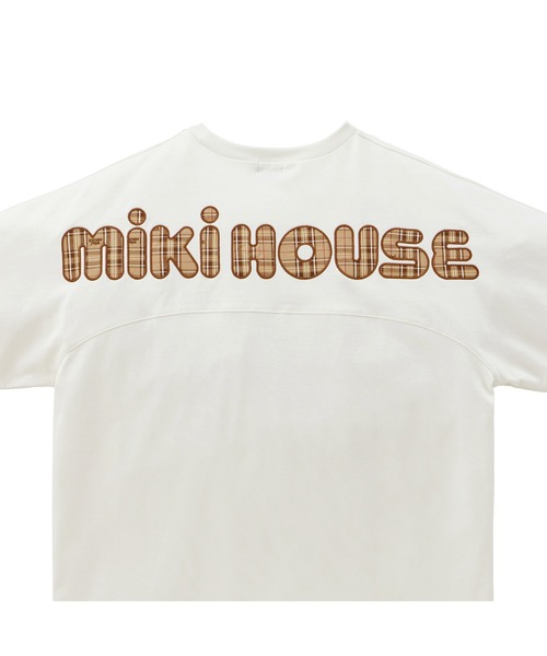 MIKI HOUSE（ミキハウス） tシャツ ミキハウスチェックバックロゴ半袖