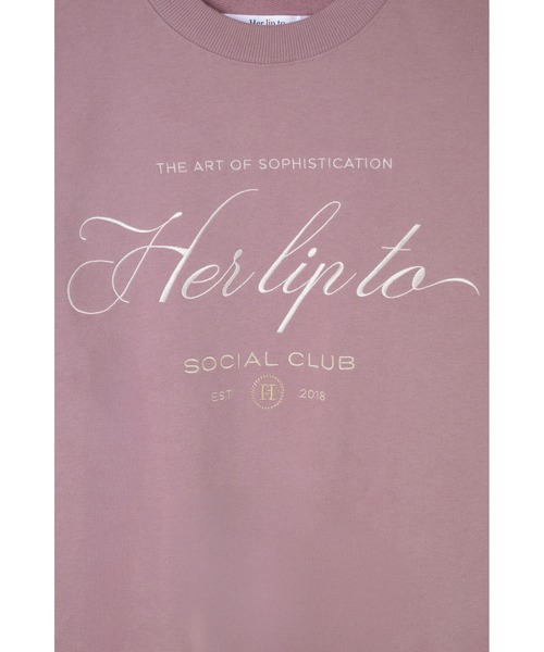 Her lip to トレーナー スウェット Social Club Sweatshirt レディース