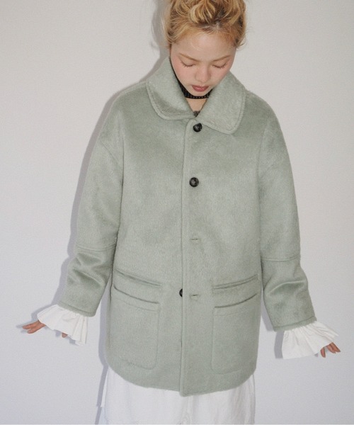musubore（ムスボレ） コート アウター removable-cuffs 2way shaggy