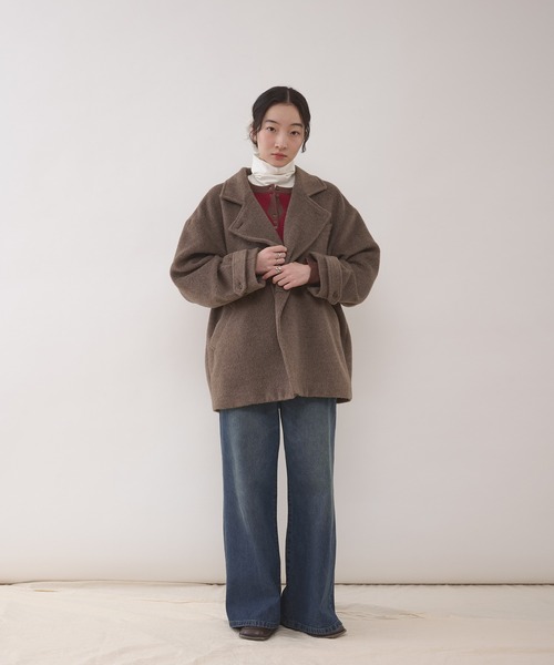 MUHET（ミュエータ） コート アウター shaggy half coat / シャギー