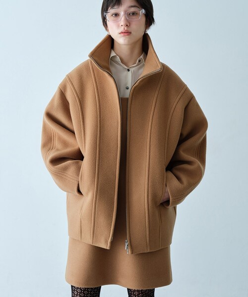 CODE A コート アウター wool volume short coat レディース