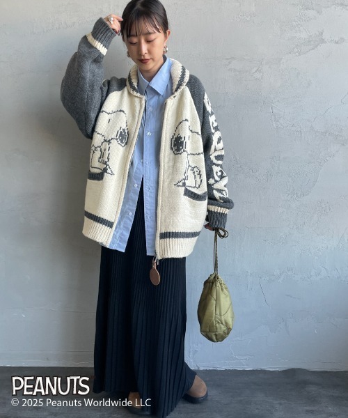 SEQUENZE ニット セーター 「SEQUENZ/シークエンズ」 SNOOPY ワイド